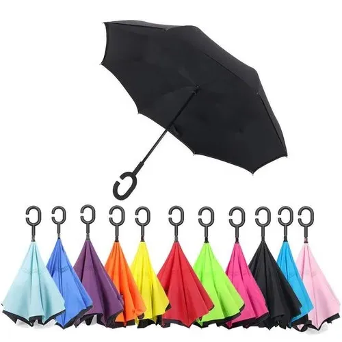 C handle Reversible Umbrella with colors