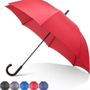 J handle umbrella with colors