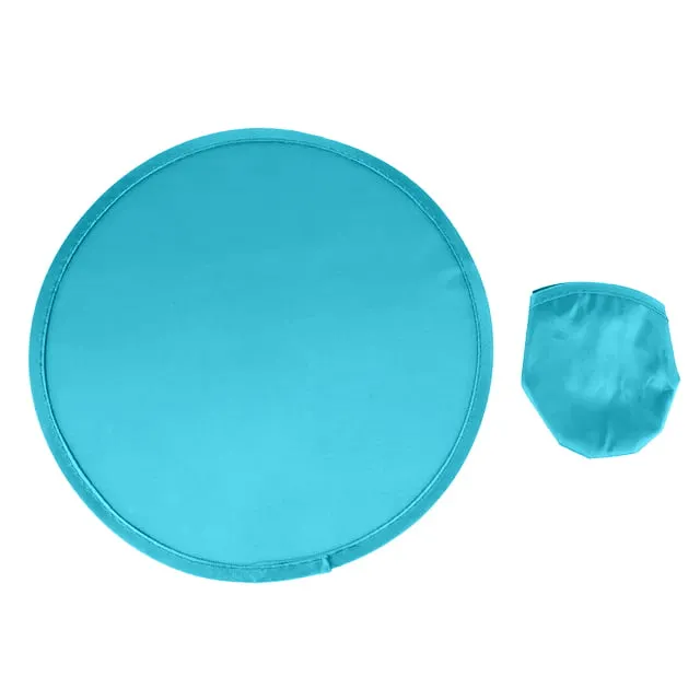 light blue foldable fan